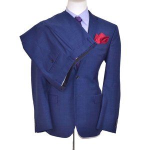 LNWOT Joseph Abboud Slim Fit‎ Mens 2pc Blue Suit Jacket Size 42-R Pant Sz 36x30